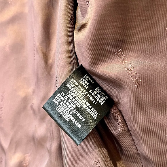 ESCADA Elements/Vintage women's blazer with Leather Trim and Wooden Buttons sz 6 - Picture 5 of 15